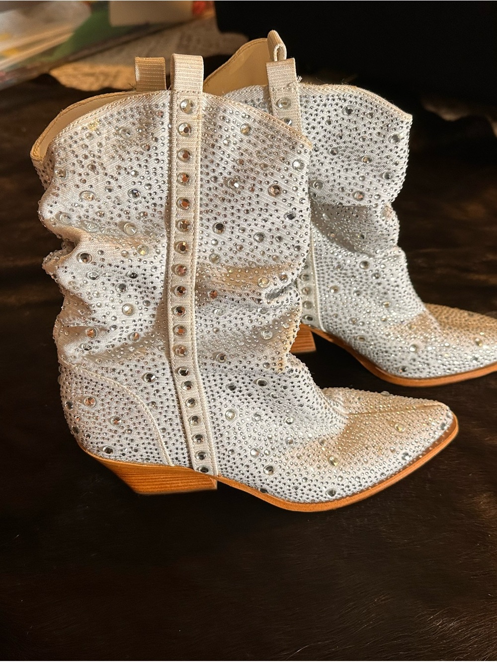 Rhinestone boots